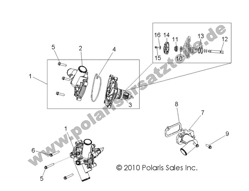 engine cooling waterpump
