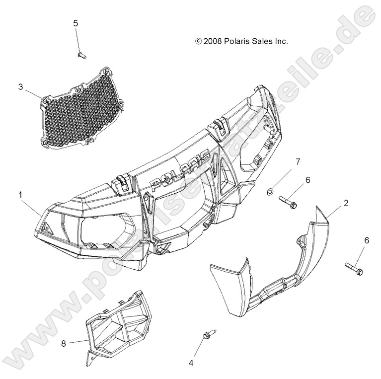 BODY, FRONT BUMPER and MOUNTING