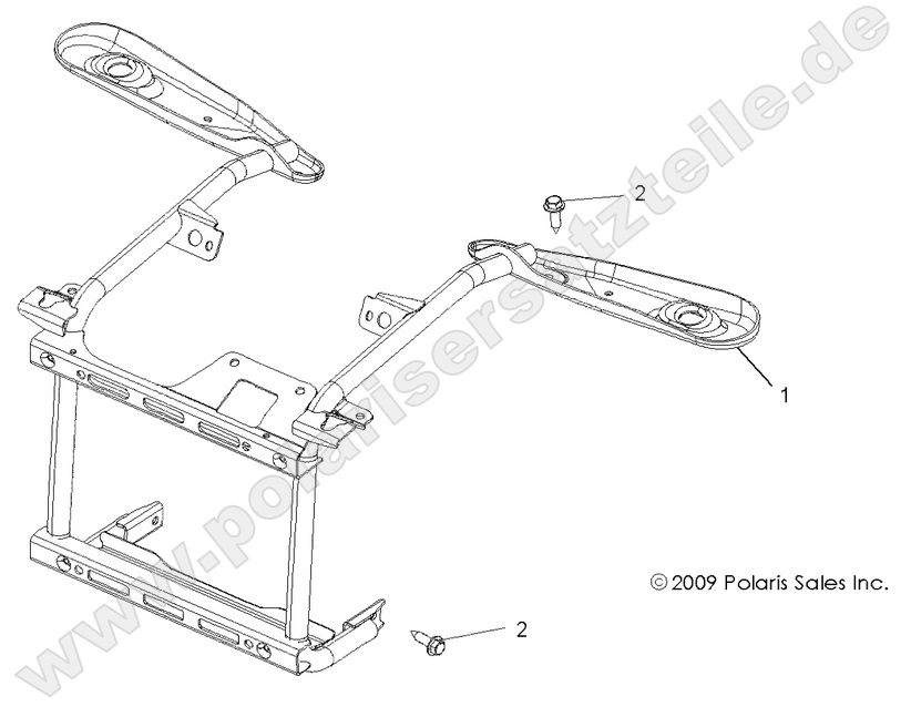 BODY, FRONT RACK MOUNTING