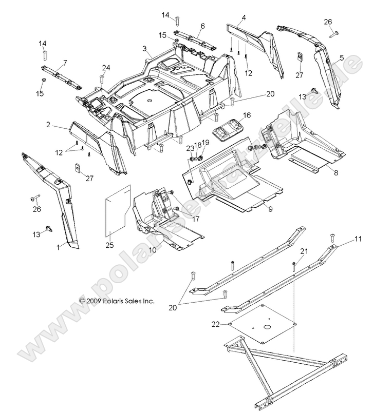 BODY, REAR RACK and FENDERS
