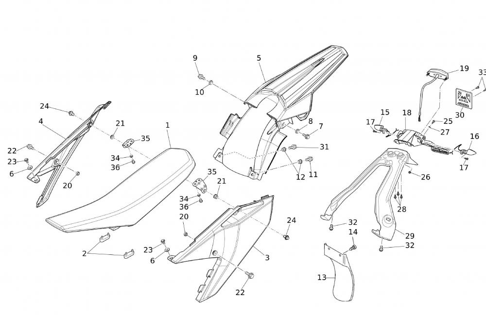 52865_38 Sitz / Kunststoffteile hinten