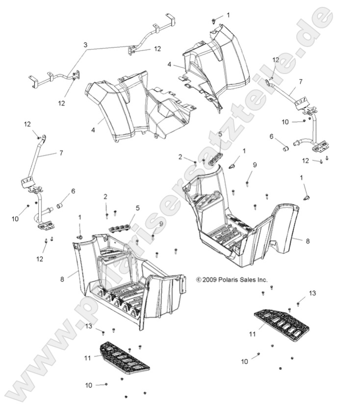 BODY, REAR CAB and FOOTWELL