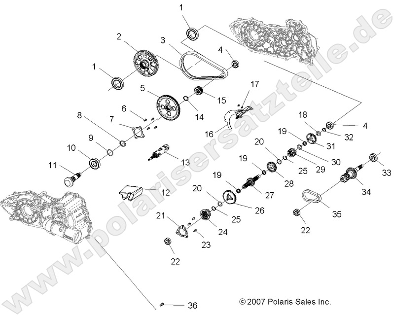 DRIVE TRAIN, MAIN GEARCASE INTERNALS