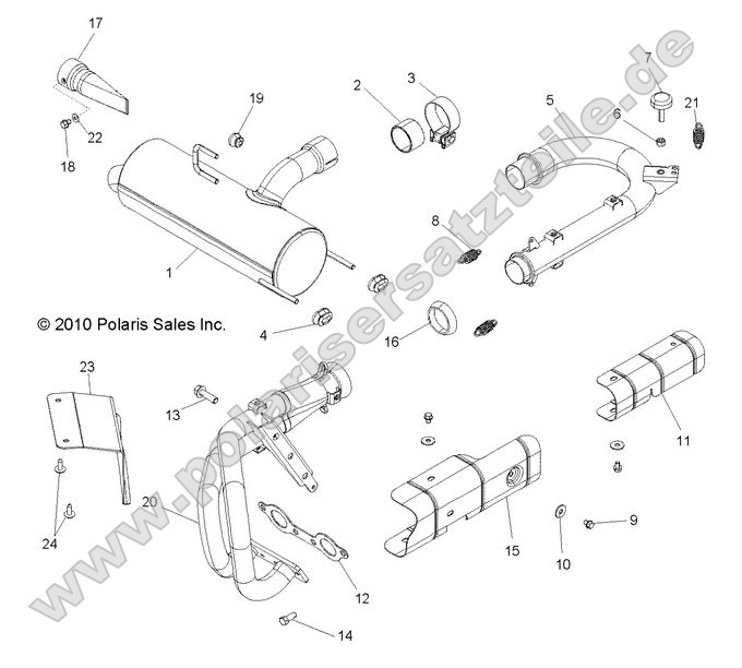 ENGINE, EXHAUST SYSTEM