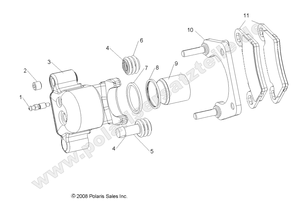 BRAKES, REAR CALIPER