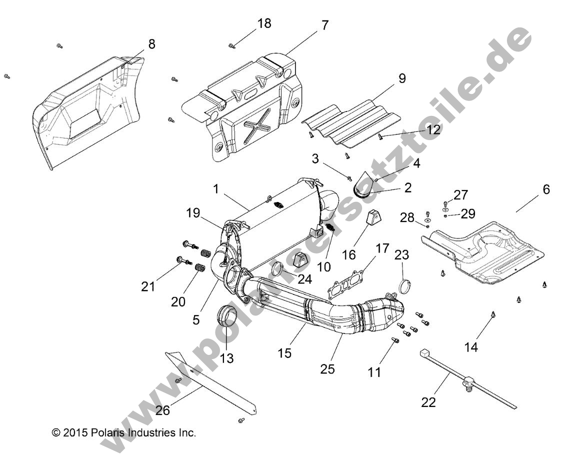 ENGINE, EXHAUST SYSTEM