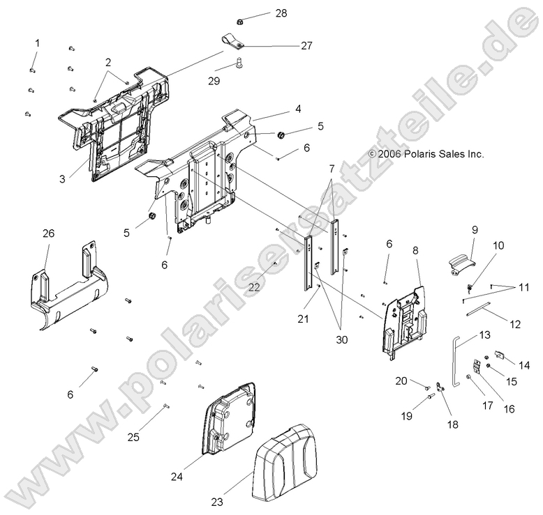 SEAT, PASSENGER, BACK