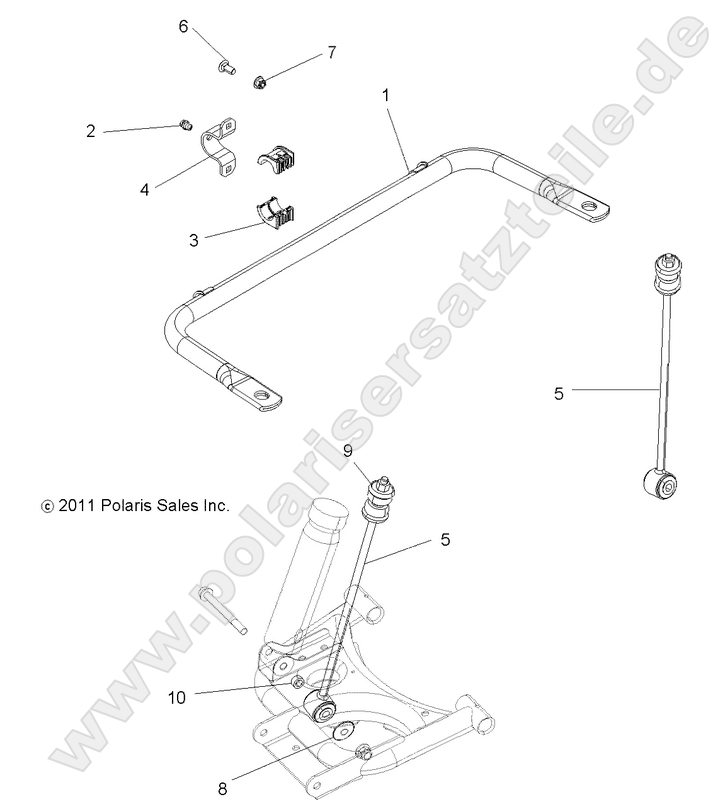 SUSPENSION, STABILIZER BAR, REAR