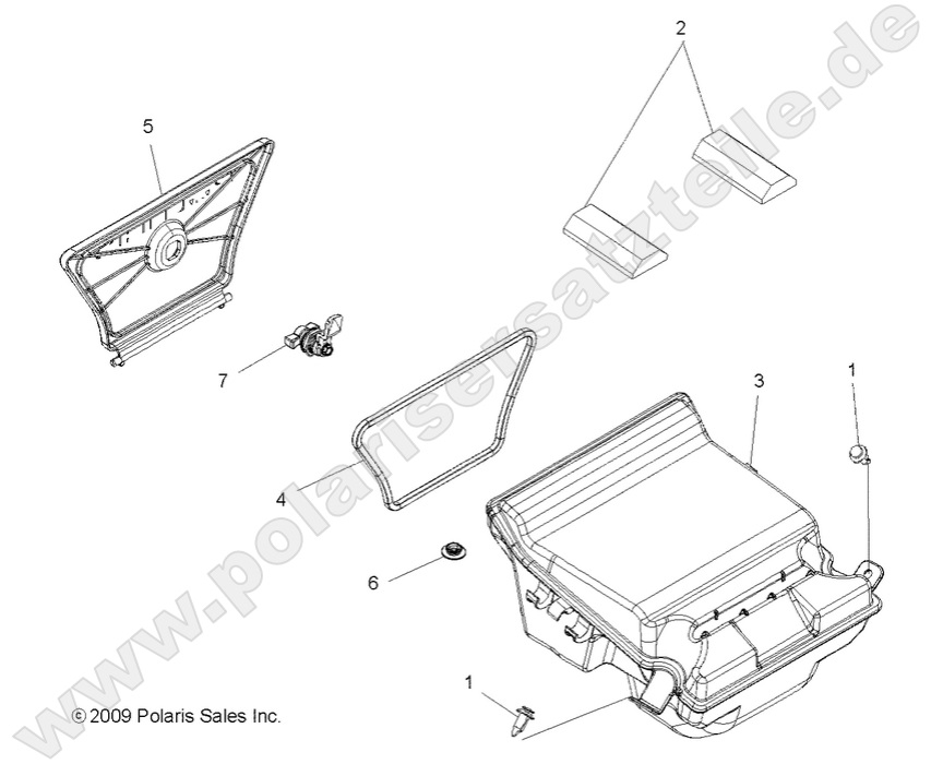 BODY, REAR STORAGE BOX