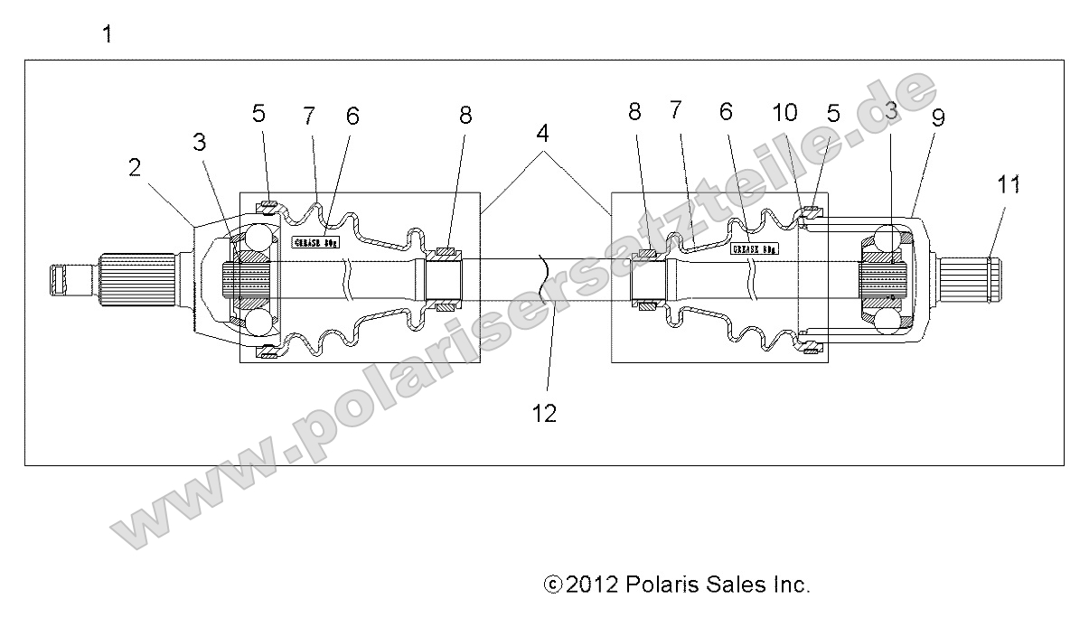 Drive Train, Front Half Shaft