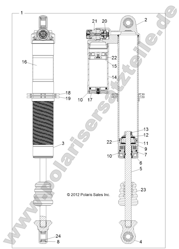 SUSPENSION, REAR SHOCK