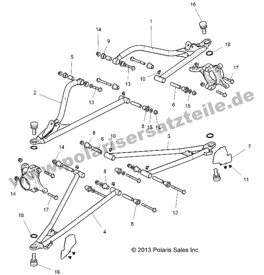 SUSPENSION, FRONT CONTROL ARMS