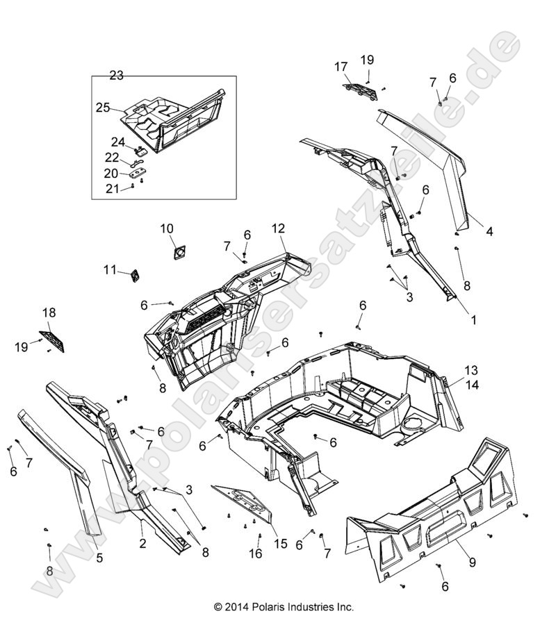 BODY, REAR RACK AND FENDERS