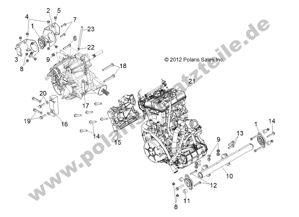 ENGINE, TRANSMISSION MOUNTING