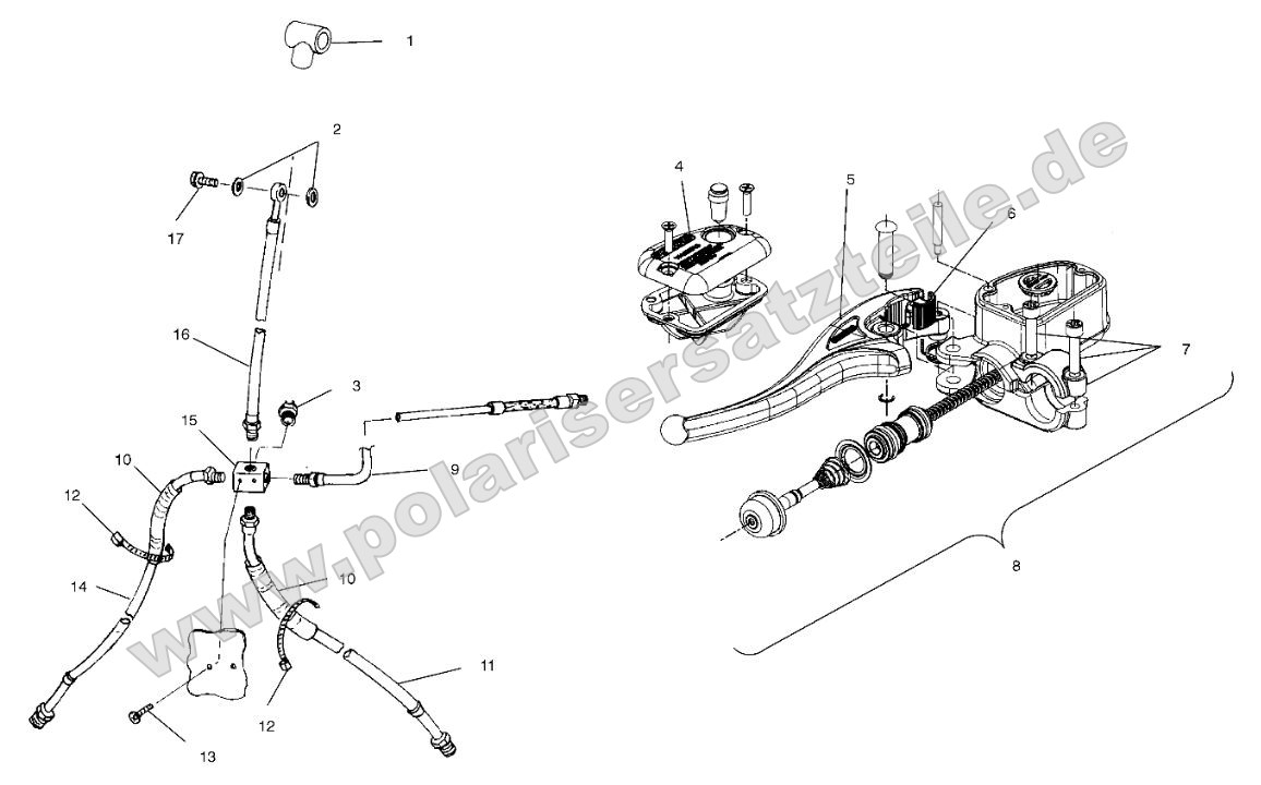 Controls - Master Cylinder/Brake Line