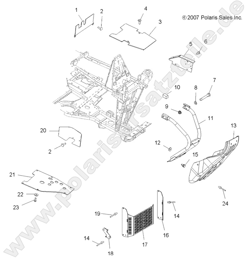 CHASSIS, FRONT BUMPER