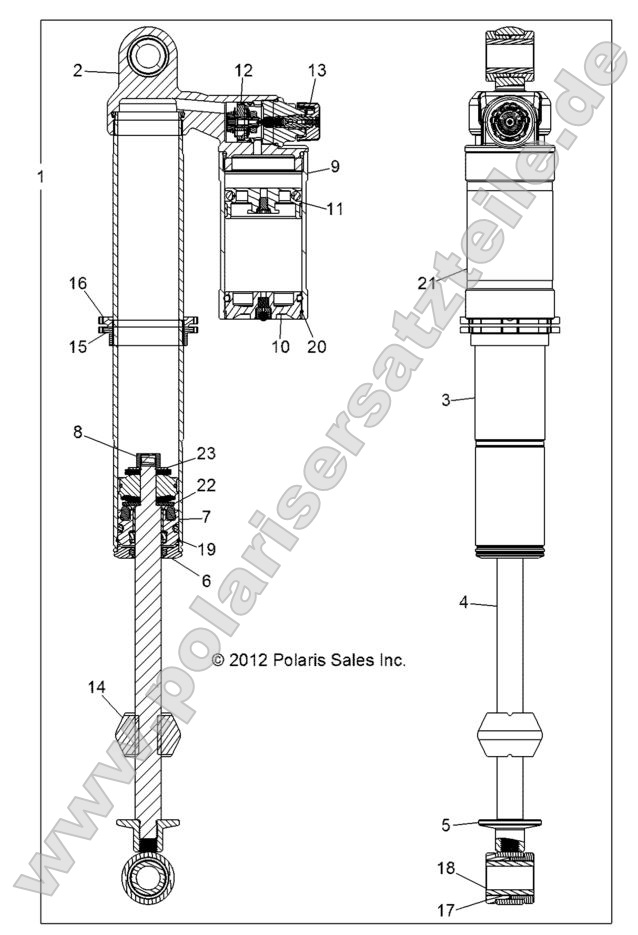 SUSPENSION, FRONT SHOCK