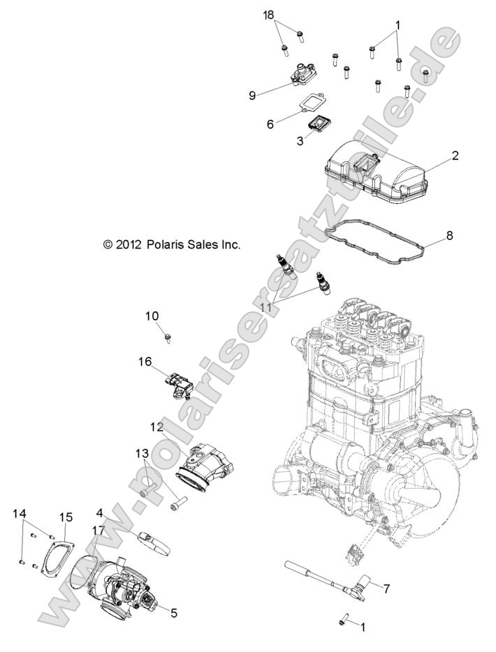 ENGINE, THROTTLE BODY and VALVE COVER