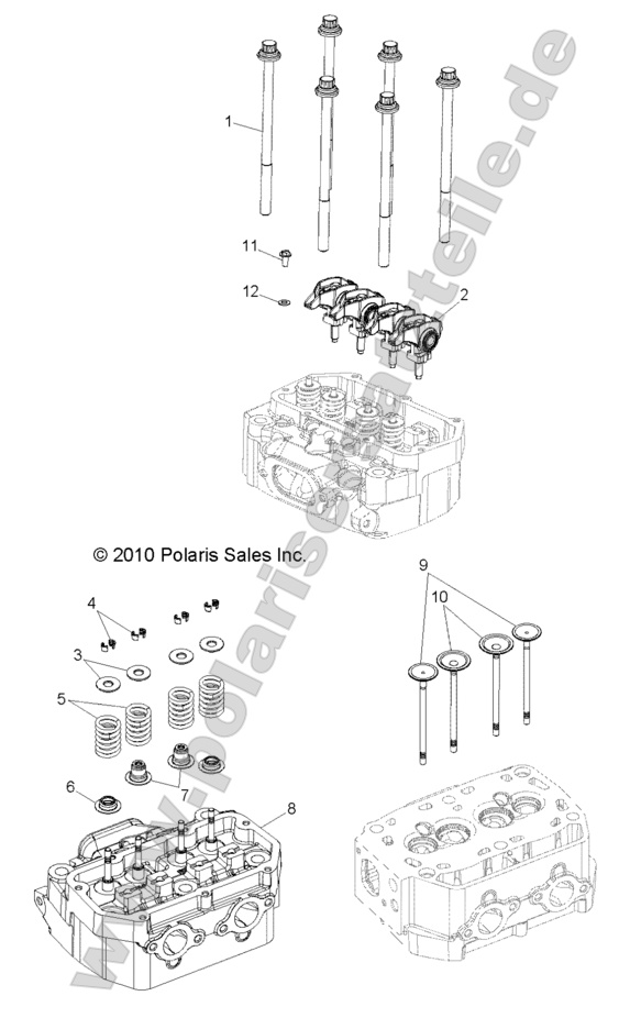 ENGINE, CYLINDER HEAD and VALVES