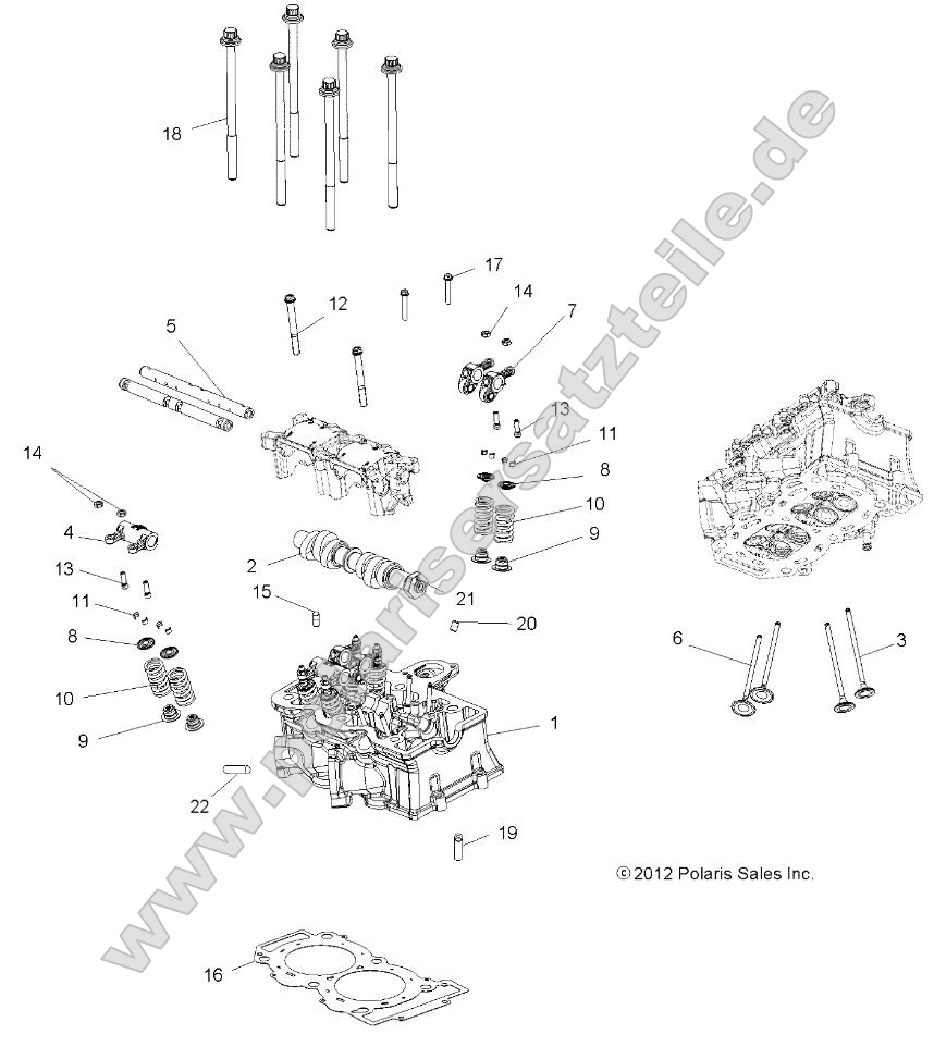 Engine, Cylinder Head, Cam and Valves
