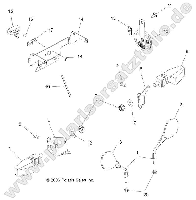 TURN SIGNALS/MIRRORS/HORN