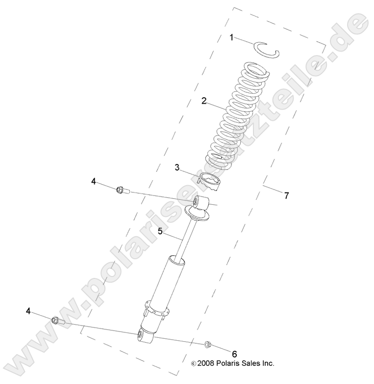 SUSPENSION, SHOCK, REAR
