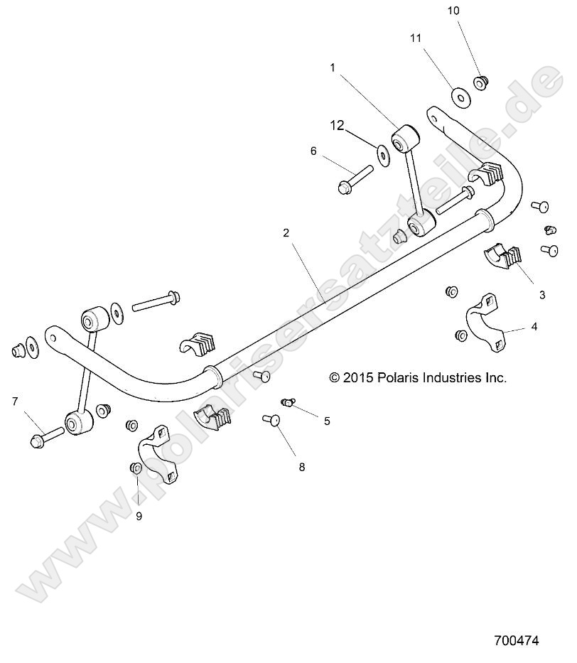 SUSPENSION, STABILIZER BAR, REAR