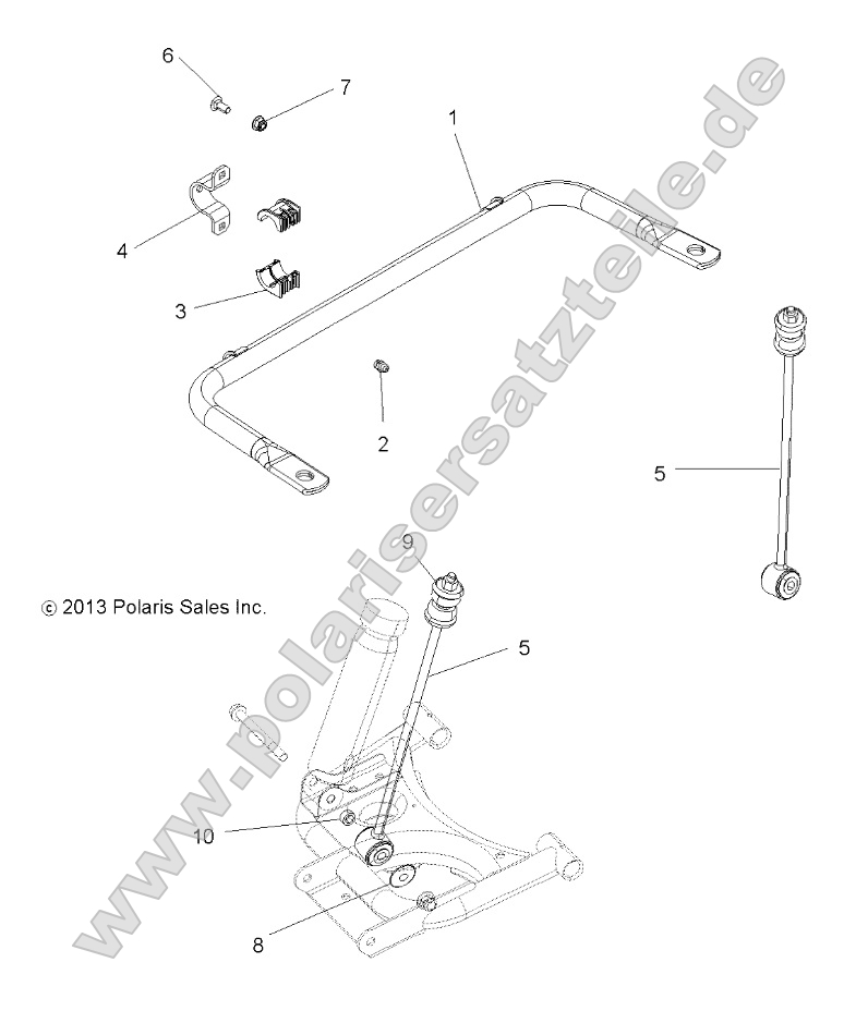 Suspension, Stabilizer Bar, Rear
