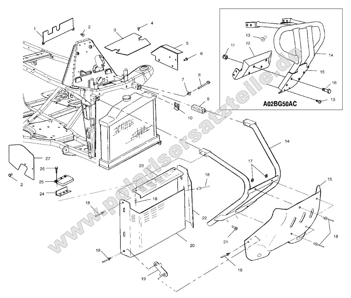 Front Bumper and Shields