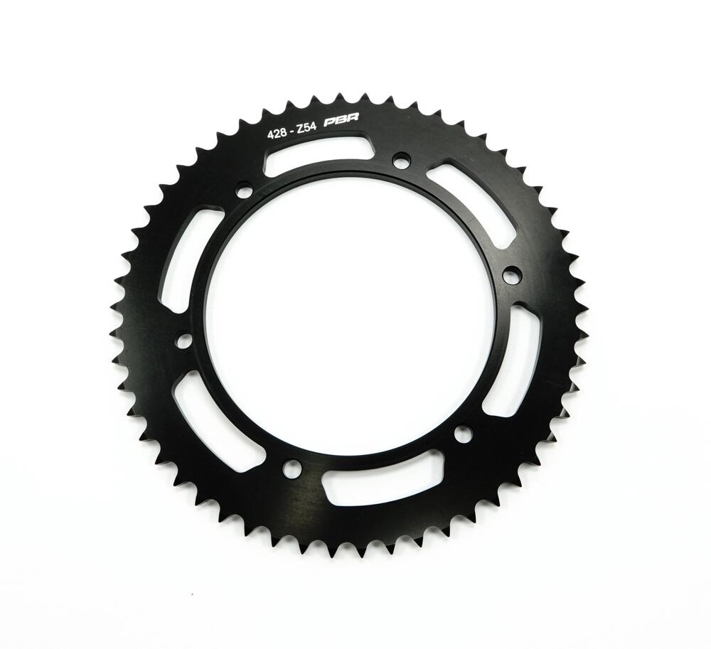 Fantic Original Kettenrad Aluminium schwarz hinten - 428 - 54