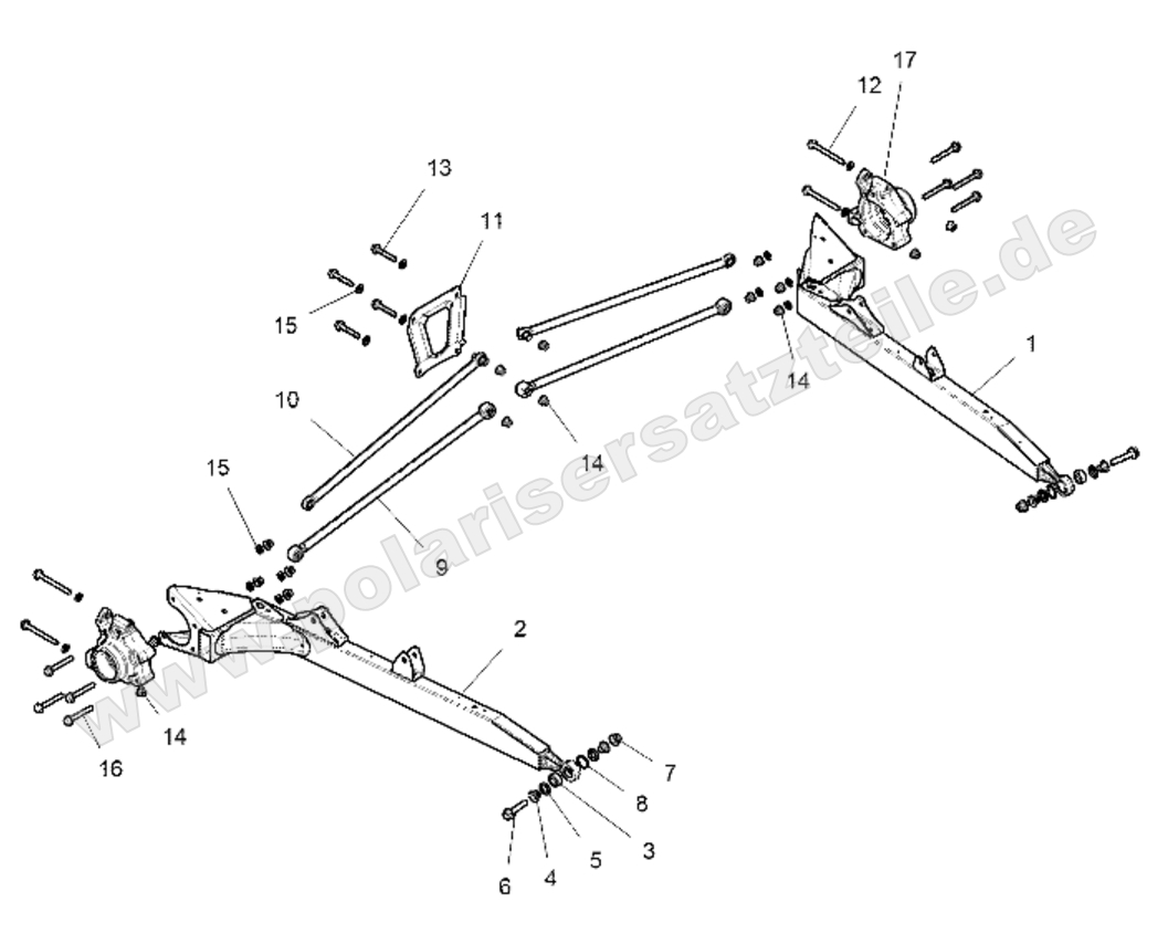 SUSPENSION, REAR CONTROL ARMS