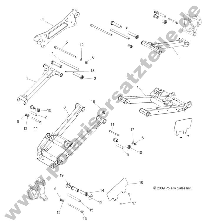 SUSPENSION, REAR CONTROL ARMS