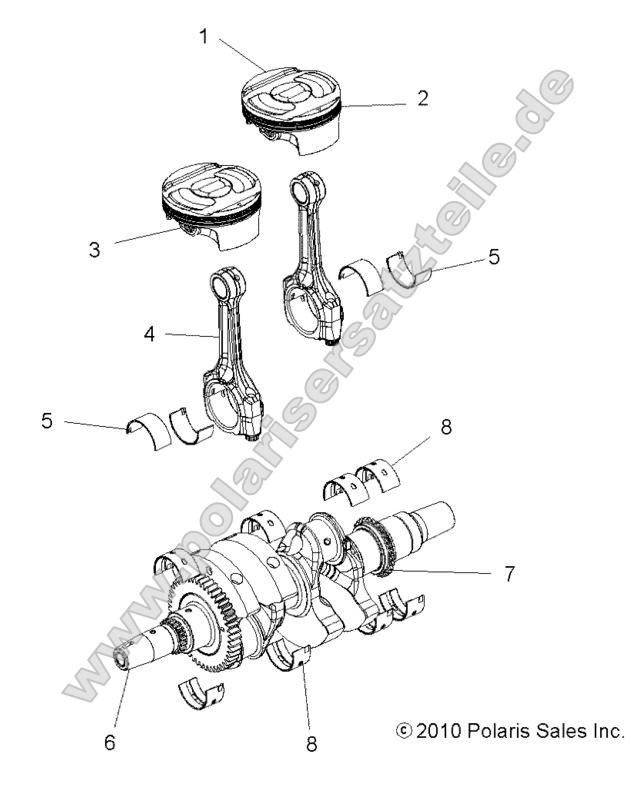 ENGINE, CRANKSHAFT and PISTON