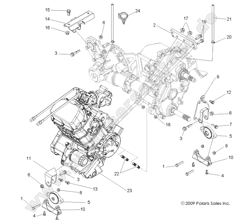 ENGINE, TRANSMISSION MOUNTING
