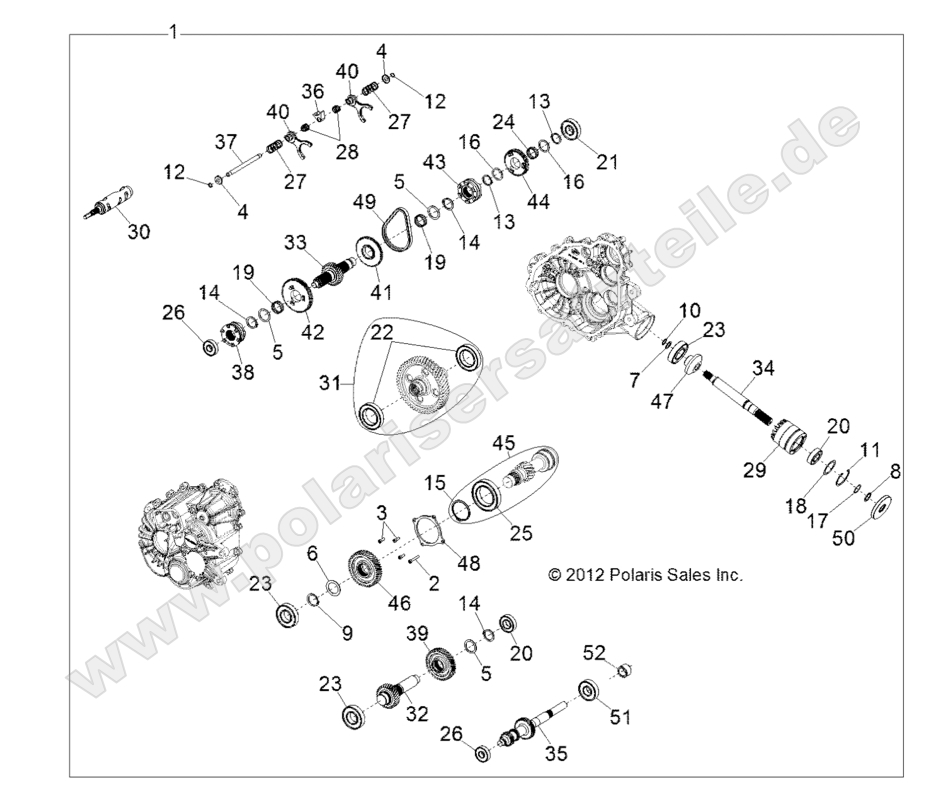 DRIVE TRAIN, MAIN GEARCASE INTERNALS
