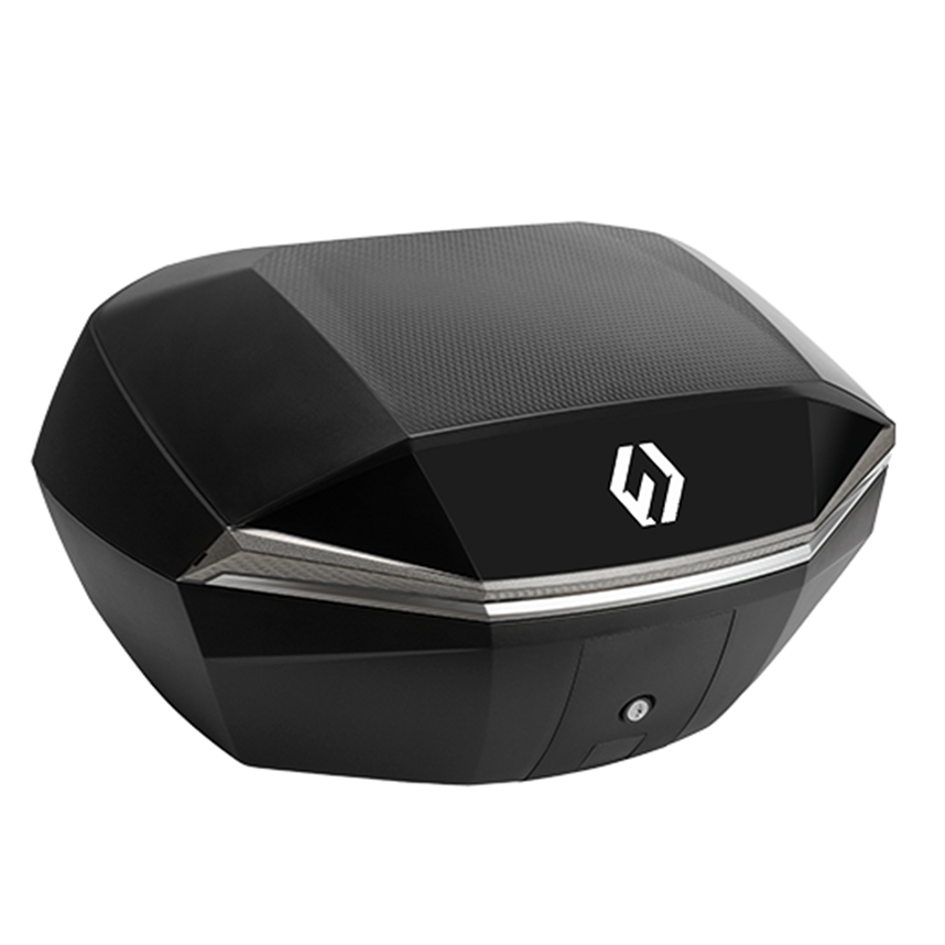 Furchtlos_SHIELD_L_Luxe_Topcase___48_Liter___schwarz_silber___FU11TCUP000L14EX___100027 Furchtlos SHIELD L Luxe Topcase - 48 Liter - schwarz/silber