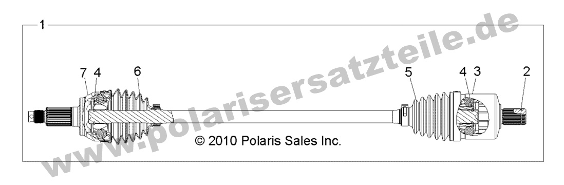 DRIVE TRAIN, FRONT HALF SHAFT