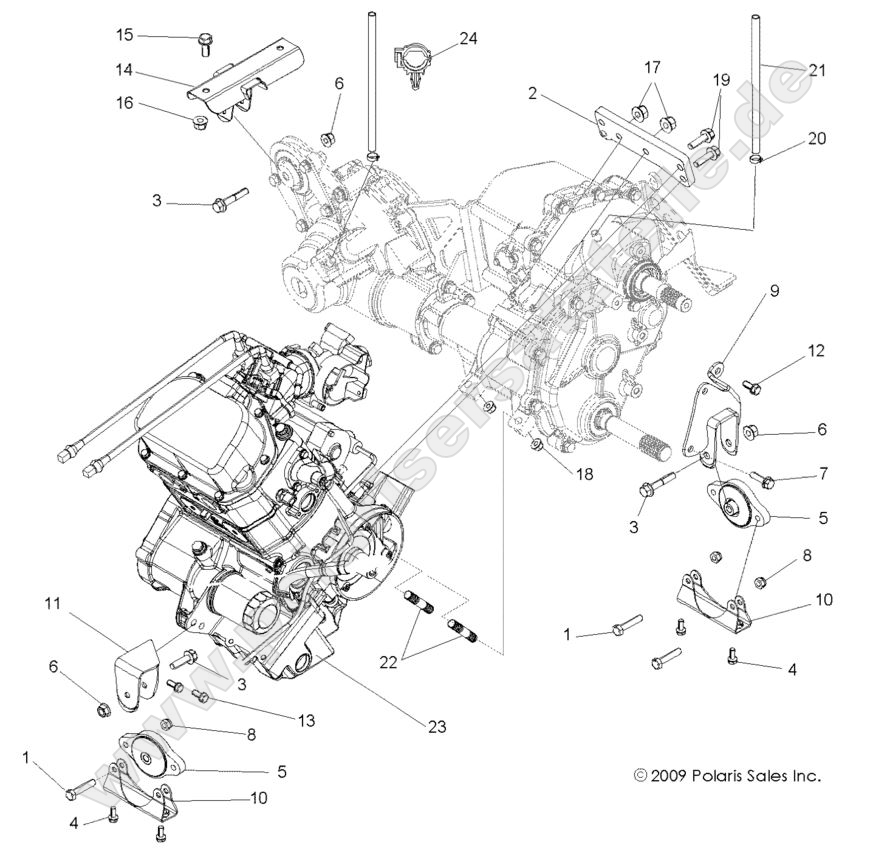ENGINE, TRANSMISSION MOUNTING