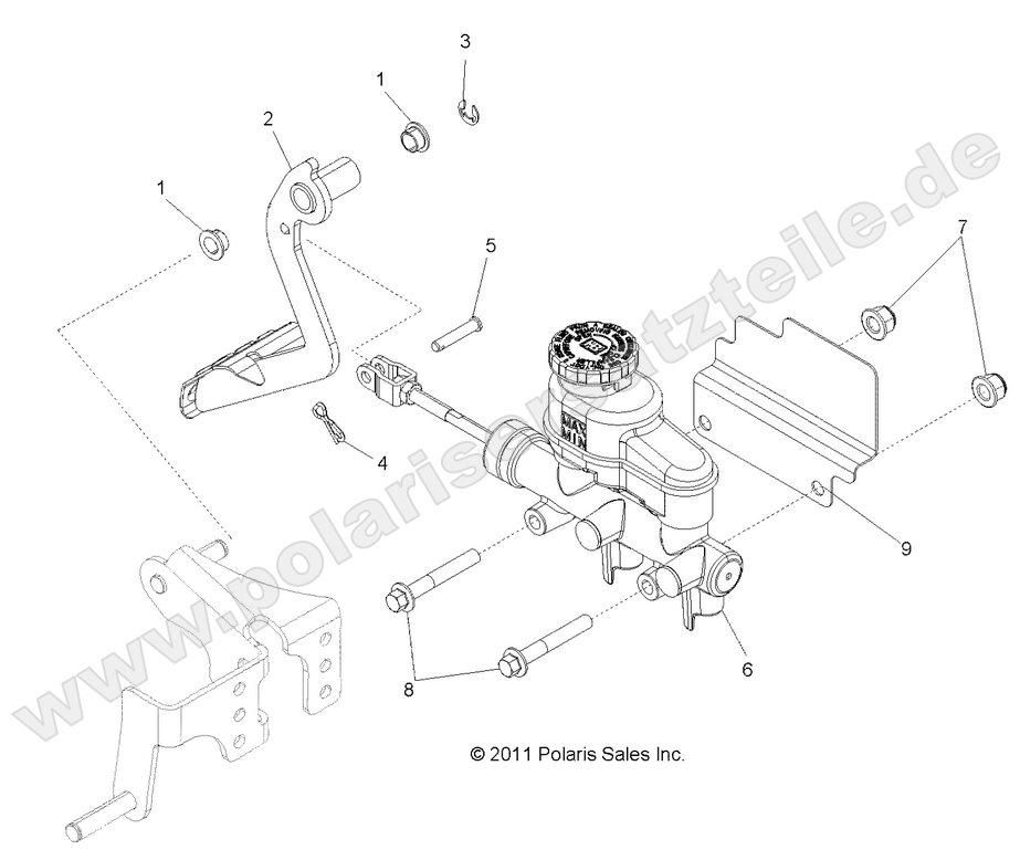 BRAKES, PEDAL and MASTER CYLINDER