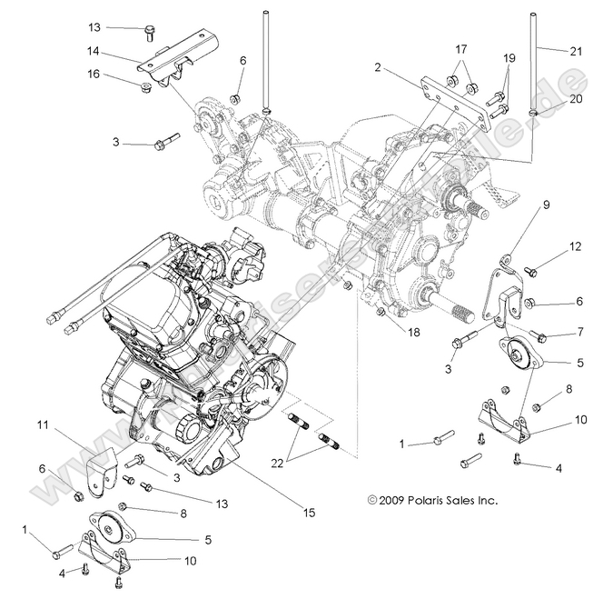 ENGINE, TRANSMISSION MOUNTING