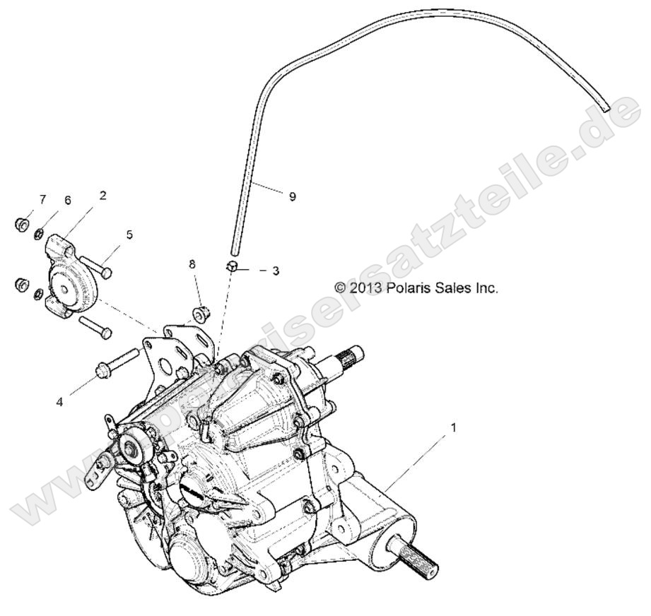 DRIVE TRAIN, MAIN GEARCASE MOUNTING