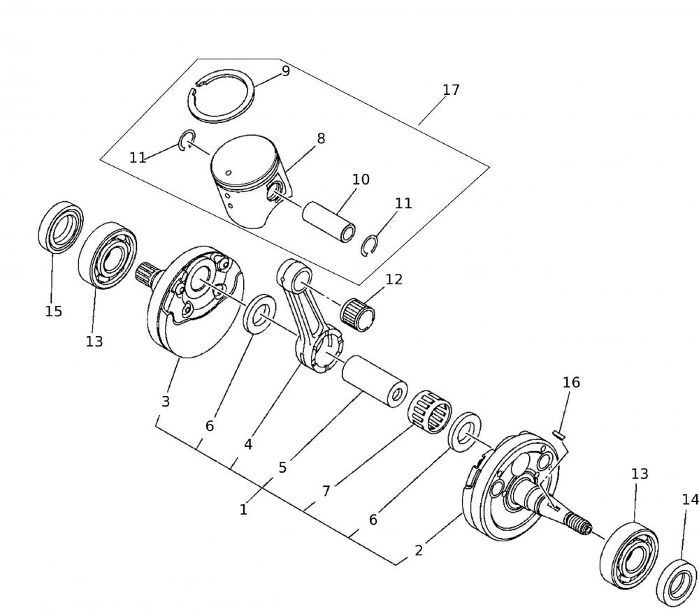 53206_47 Kurbelwelle - Kolben
