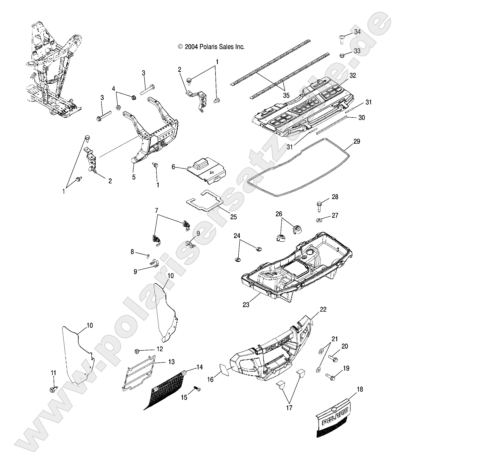 STORAGE, FRONT and BUMPER MOUNTING