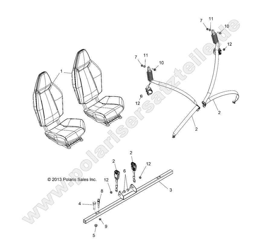 BODY, SEAT MOUNTING and BELTS