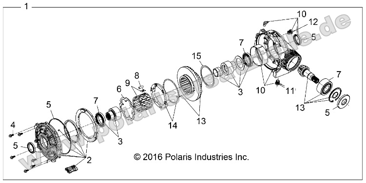 Drive Train, Front Gearcase (from 10/3/16)