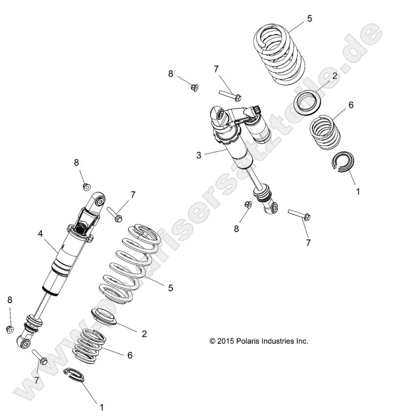 SUSPENSION, REAR SHOCK MOUNTING