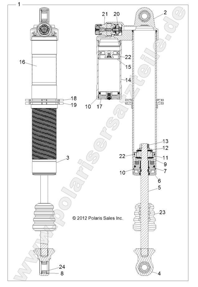 SUSPENSION, REAR SHOCK