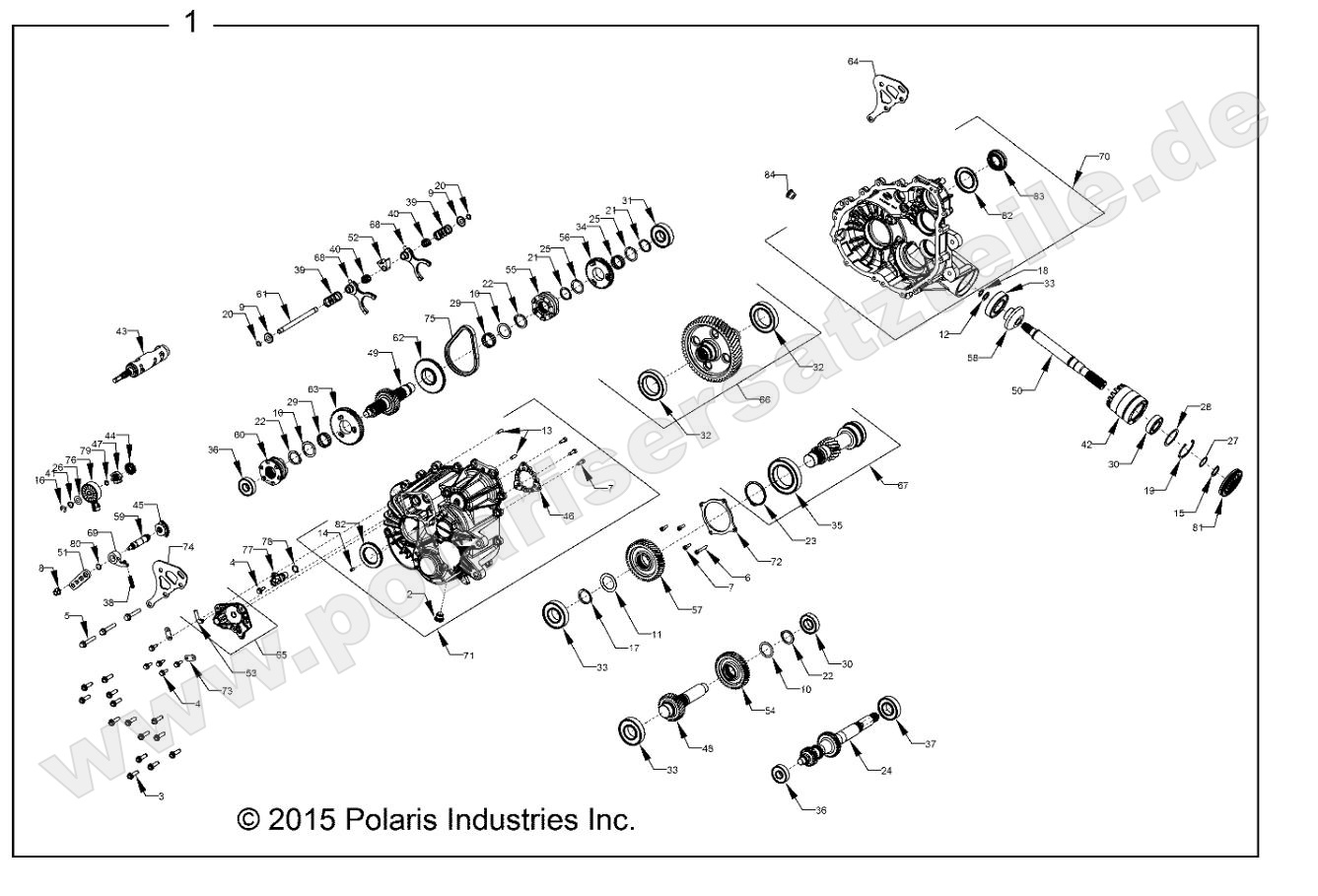 DRIVE TRAIN, MAIN GEARCASE INTERNALS