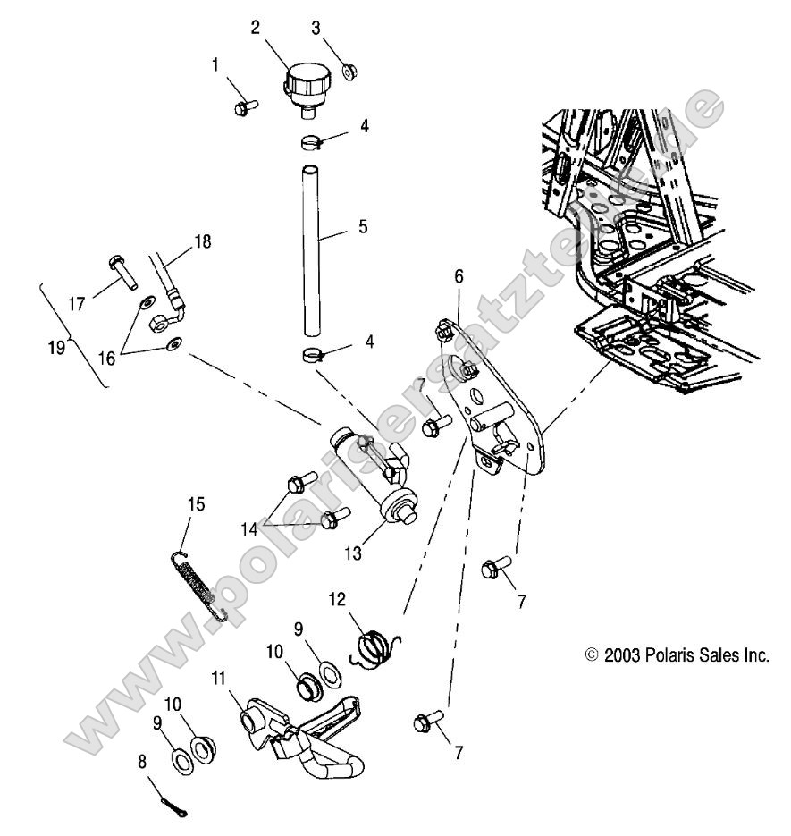 Rear Master Cylinder/Foot Pedal