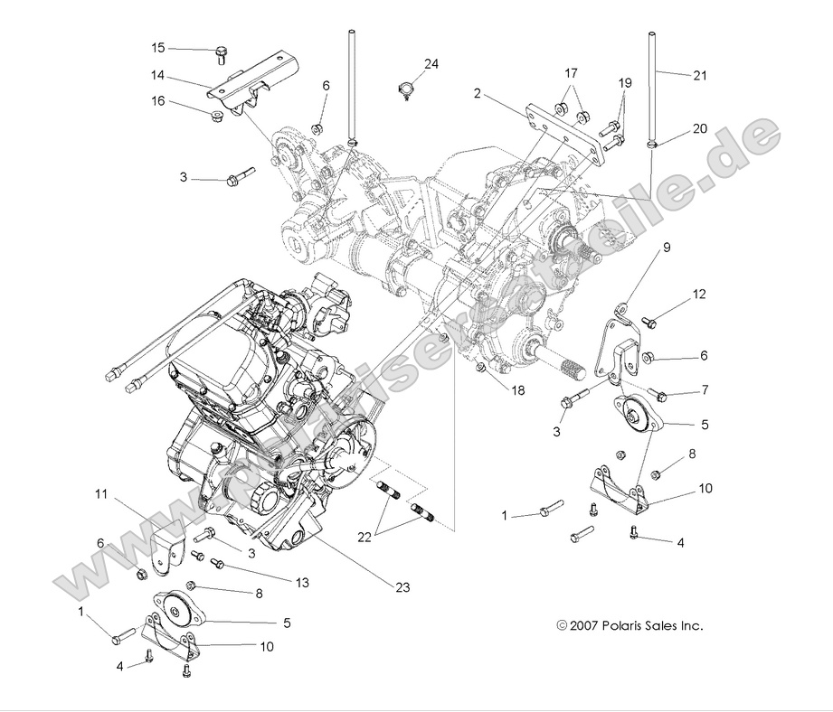 ENGINE, TRANSMISSION MOUNTING